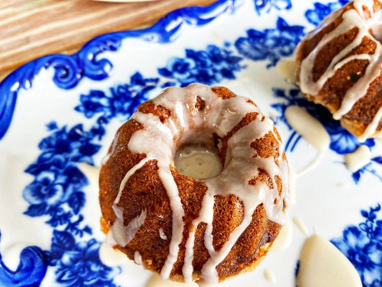 Banana Chocolate Chip Mini Bundt Cakes recipe