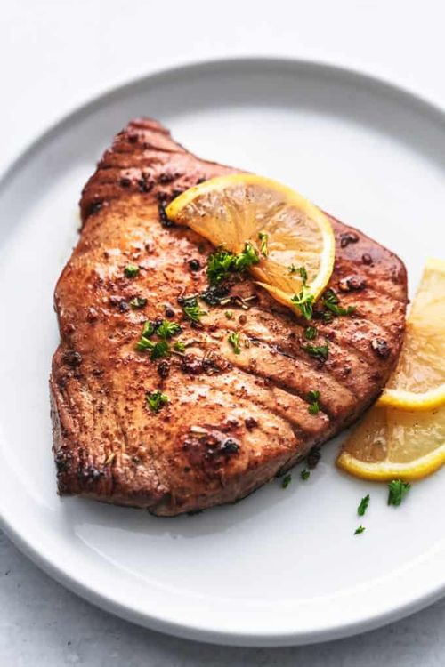 Garlic Herb Tuna Steak Marinade recipe