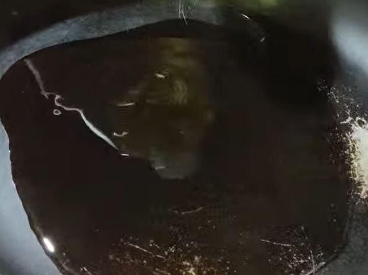 Step 1.1: Put some oil in the pan
