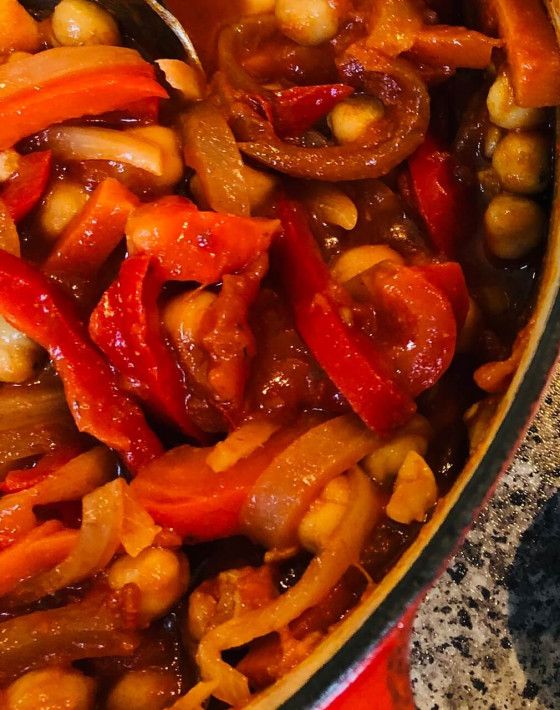 Step 2.1: Begin with the onions and add the peppers when the onions become soft