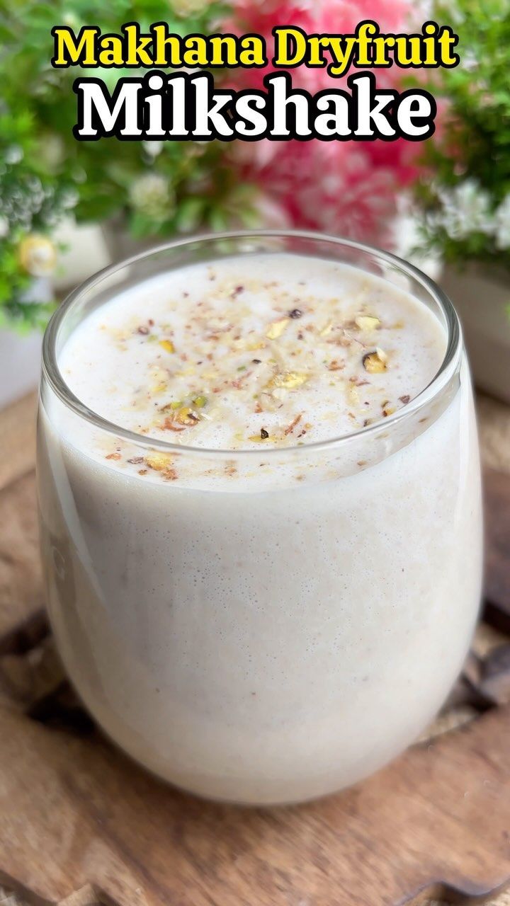 Makhana Dryfruit Milkshake | Chefadora