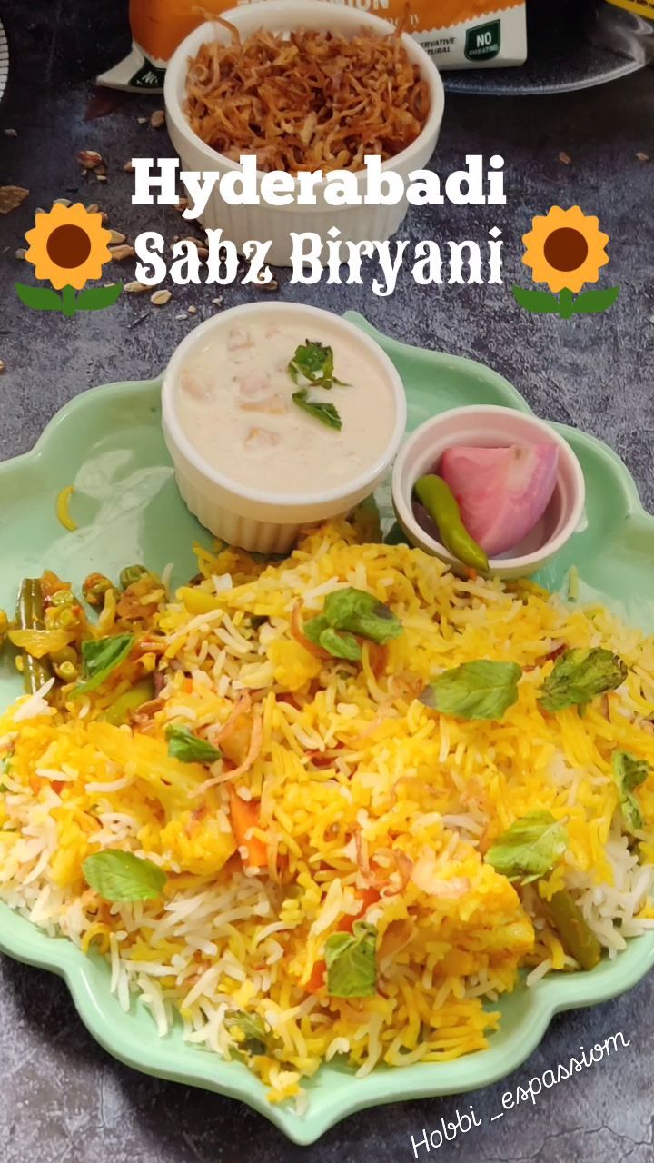 Hyderabadi Sabz Biryani | Chefadora