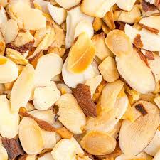 Step 6.1: While the tajine is cooking, toast the almonds in a dry skillet over medium heat until golden brown